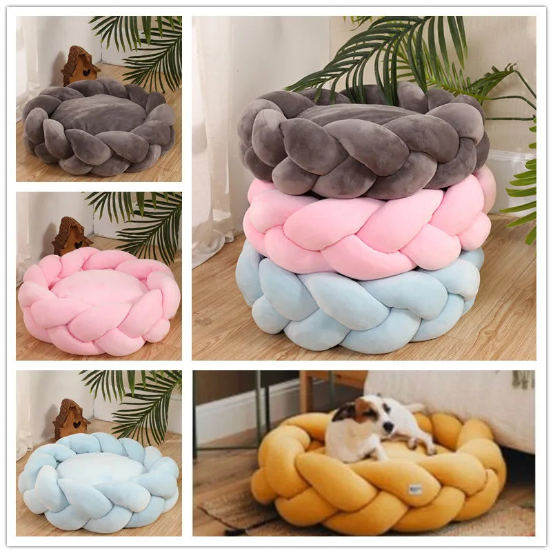 Chunky Knit Pet Bed