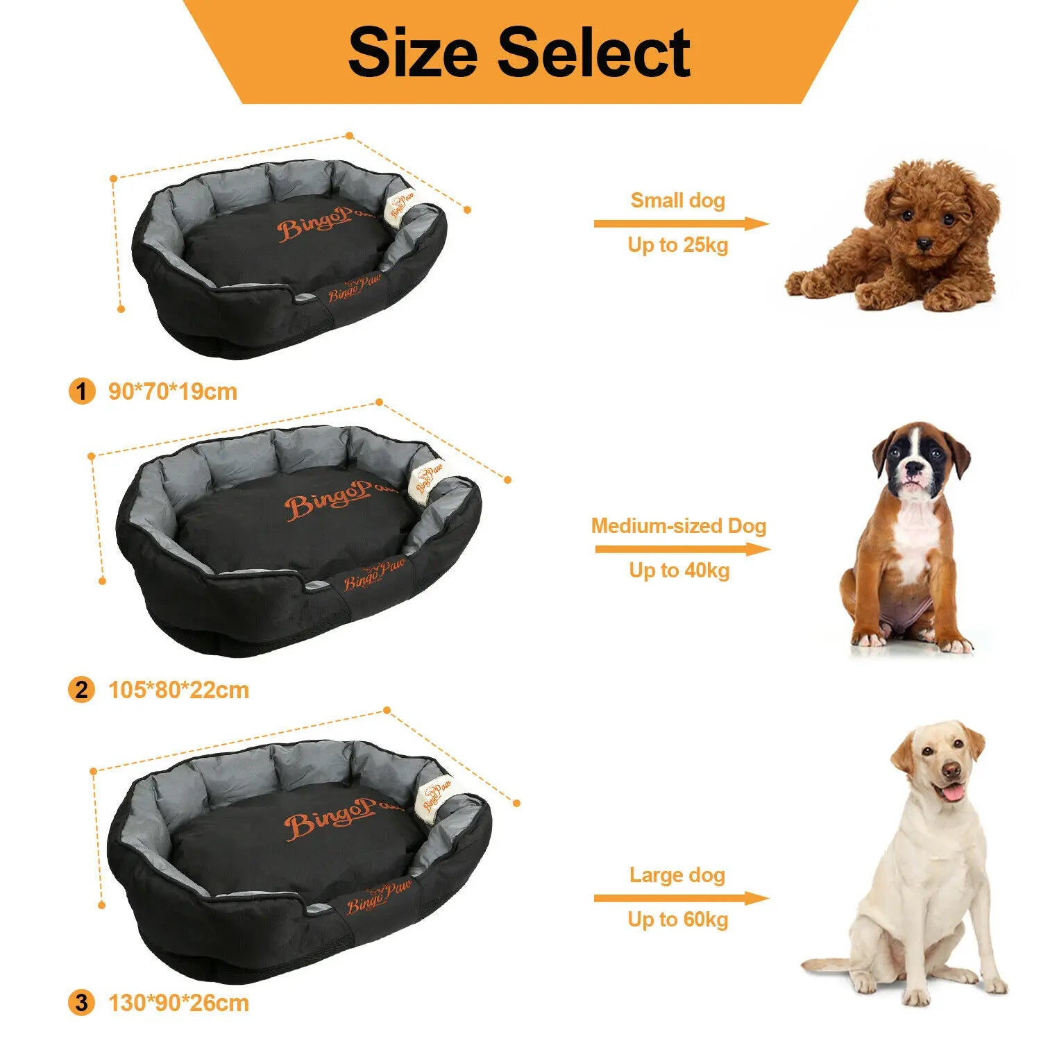 Jumbo Orthopedic Dog Bed