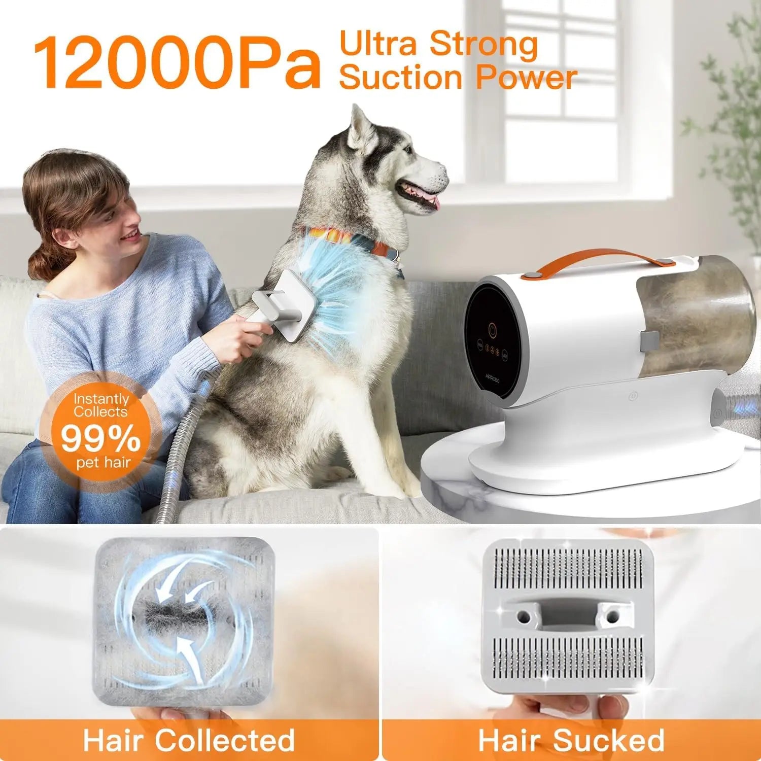 Pet Vacuum and Grooming Kit